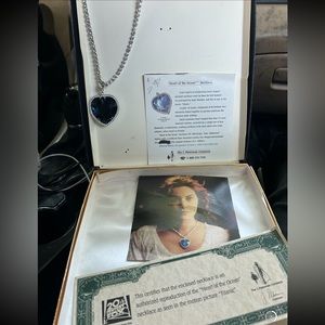 Authentic 20th Century J Peterman Heart of the Ocean Necklace, in Original Box.